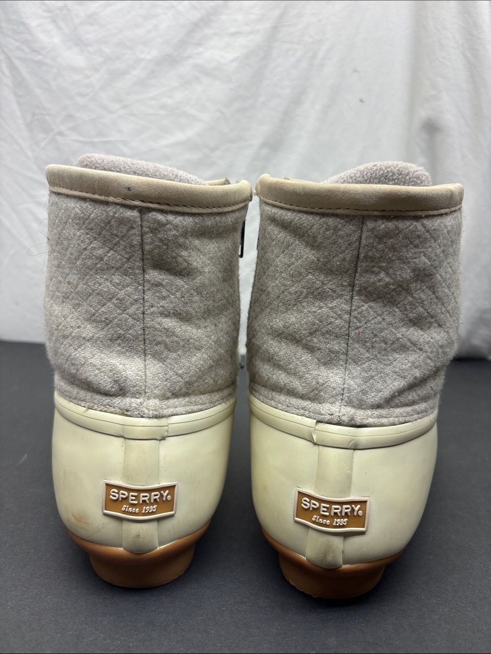 Sperry Beige Duck Boots, SZ 8.5 women’s - Picture 3 of 9